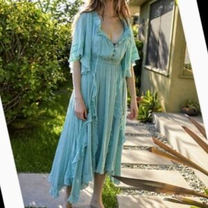 Free People Light Blue Maxi Dress